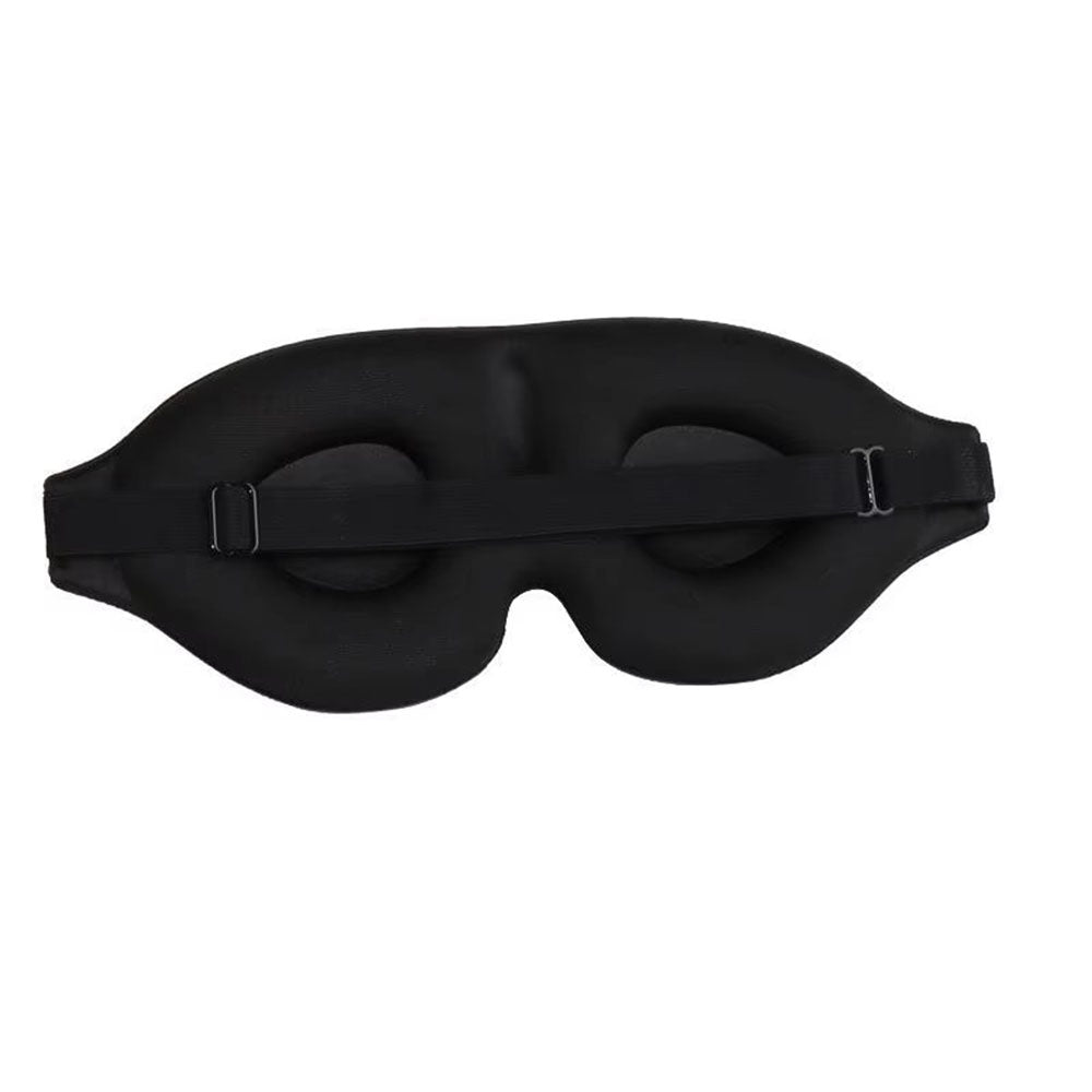 Masque de sommeil 3D en mousse à mémoire de forme, coloris noir