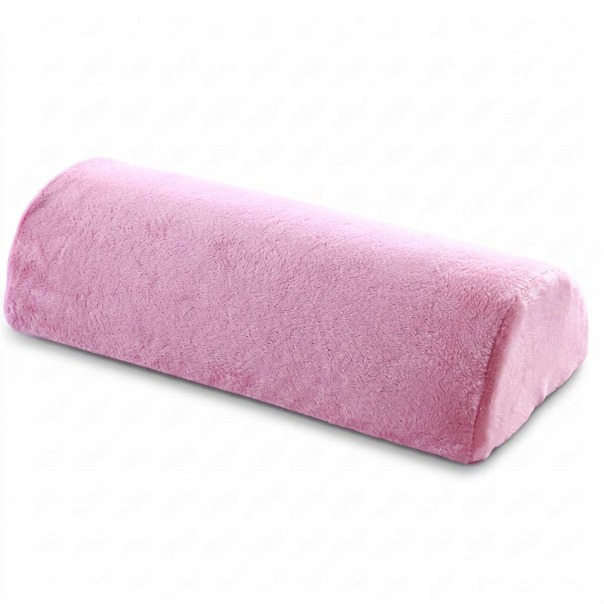 Coussin demi-rouleau en mousse à mémoire de forme, coloris rose