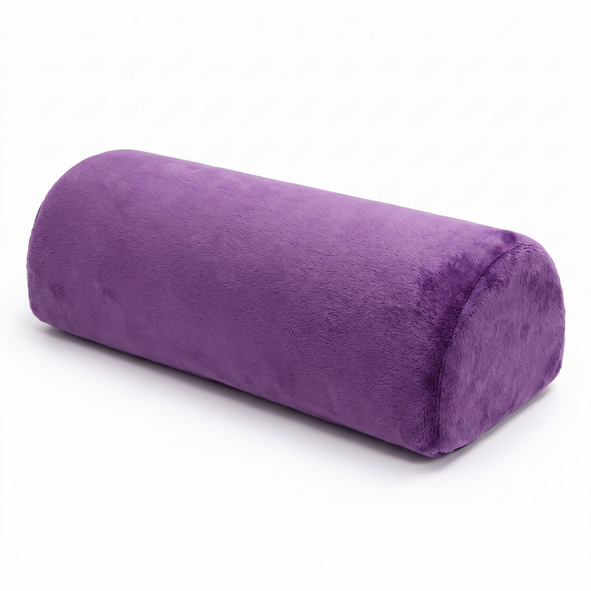 Coussin demi-rouleau en mousse à mémoire de forme, coloris violet
